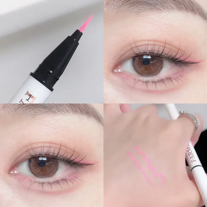 Eyeliner liquide Turquoise mat Ultra fin noir blanc