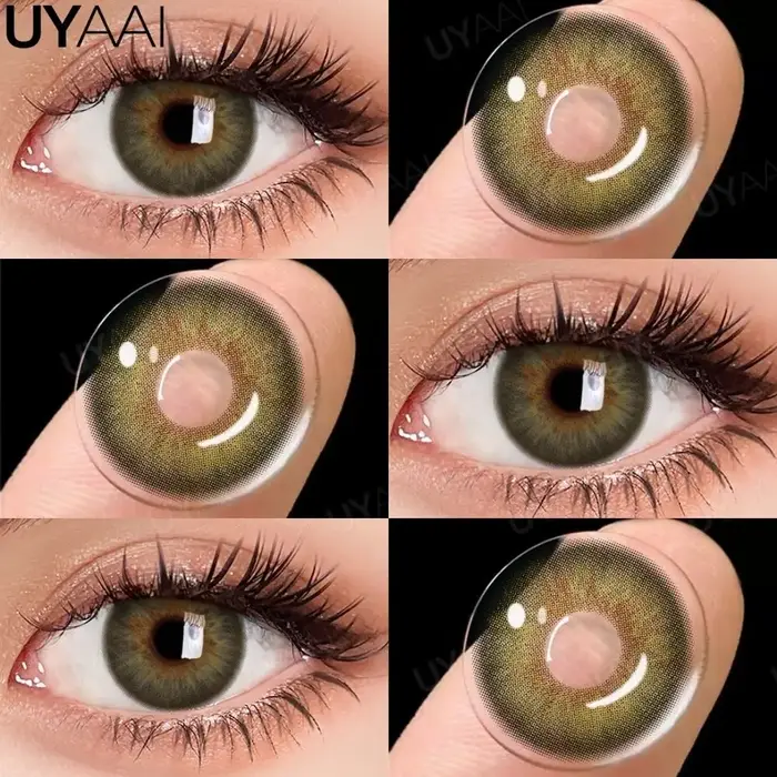 UYAAI NOUVEAU Lentilles de Contact Colorées Beauté Bleues Cosmétiques Maquillage des Yeux