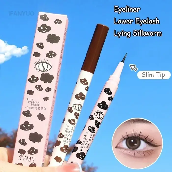 Stylo Eyeliner Liquide Effet Ver à Soie 0
