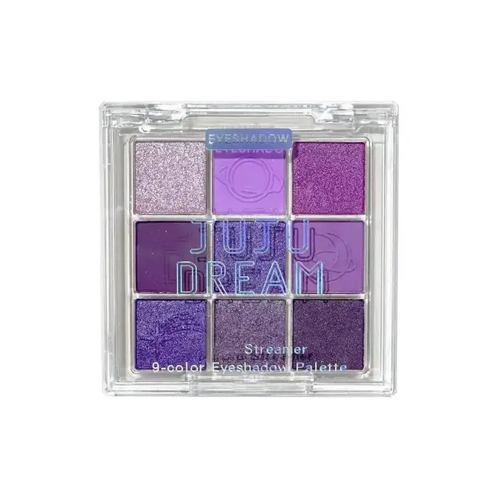 Palette de fards à paupières violets et roses, 9 couleurs, longue durée, scintillants et finitions f