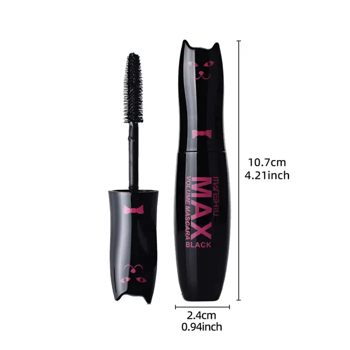 1 pièces mode Original Max Volume Mascara noir imperméable à l'eau friser et épais cils maquillage 4
