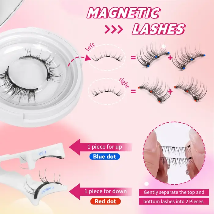 1 paire de faux cils magnétiques