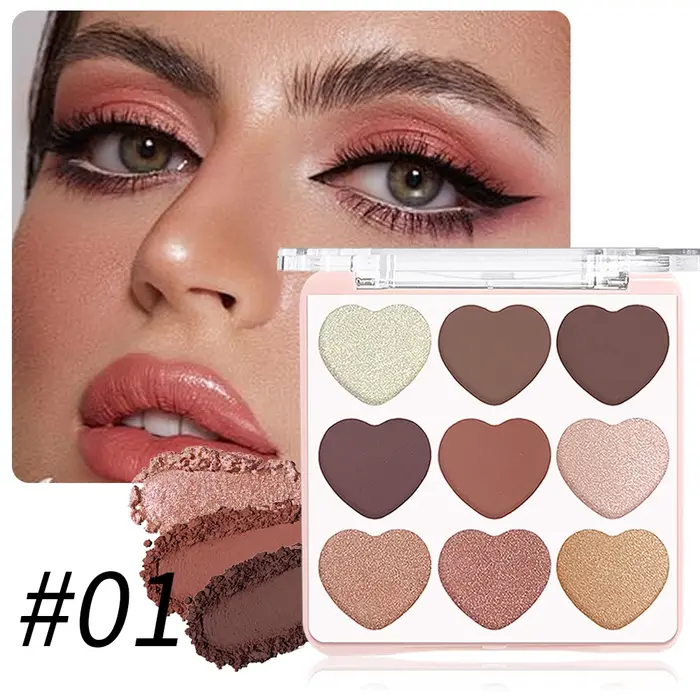 Palette de fards à paupières Taupe Glow, perles mates et métalliques, imperméable, longue tenue, écl