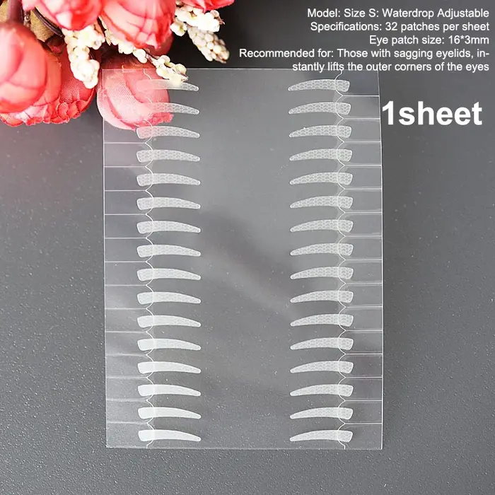 32 pièces/feuille Double bande de paupière Ultra rester beaux yeux Invisible imperméable yeux grands