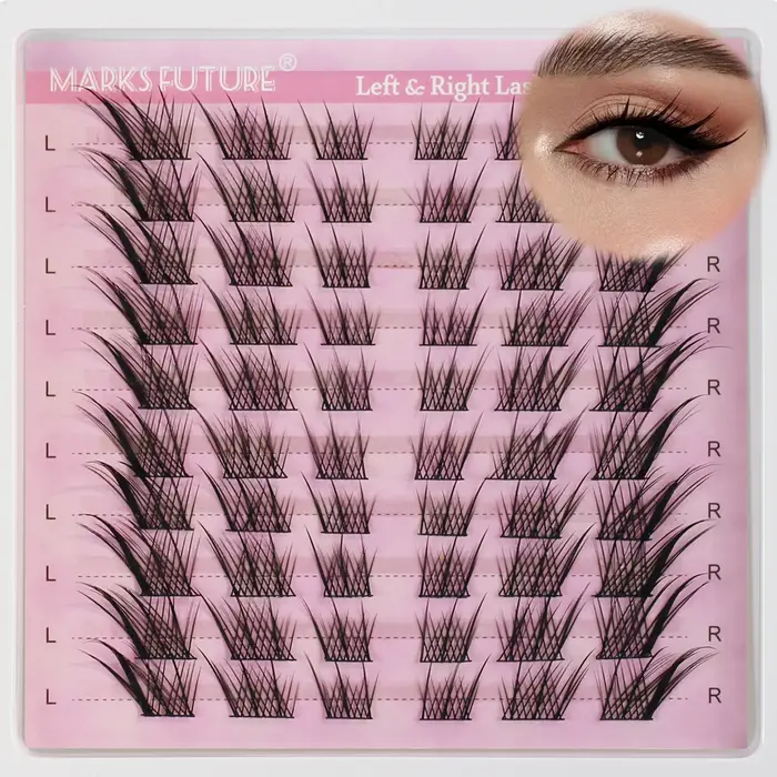 Grappe de cils naturels bricolage extension de cils extension de cils mince 3D oeil de chat grappe d