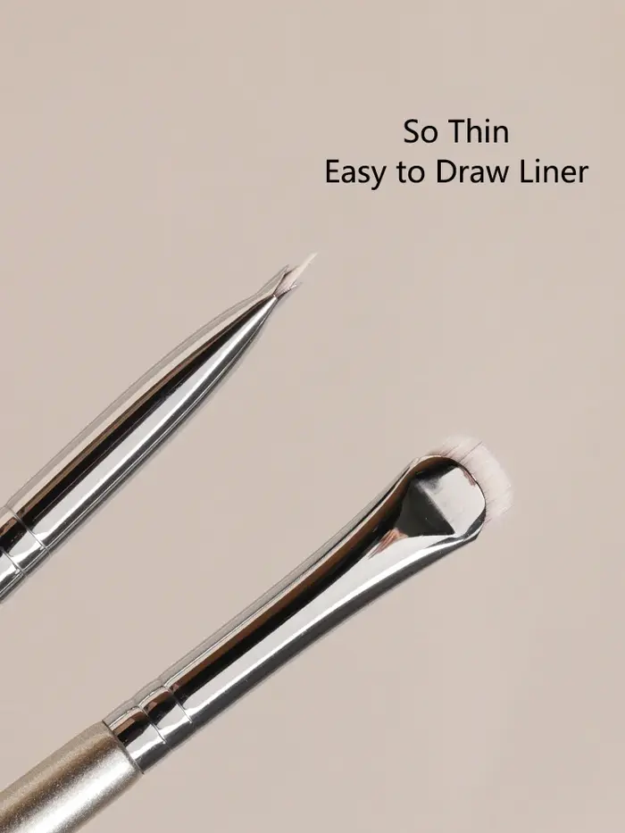 Pinceaux de maquillage pour les yeux incurvés, 1 pièce, pinceaux de maquillage de précision pour les paupières, aegyo sal, outils cosmétiques tranchants et fins pour petits yeux