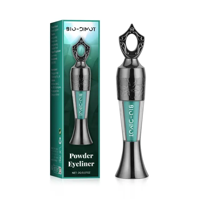 Eyeliner en poudre imperméable et anti-taches – Couleur longue durée et intense pour un aspect natur
