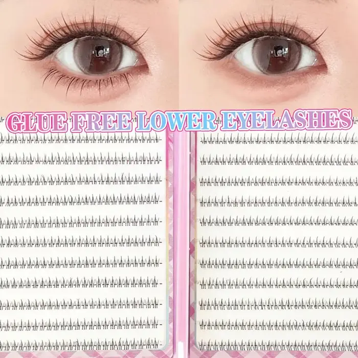 Cils inférieurs effet flamme