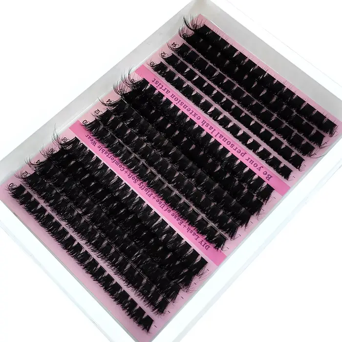 HBZGTLAD 15 rangées de cils moelleux 60D-100D grappes de cils épais naturels D/CC/DD cils individuel