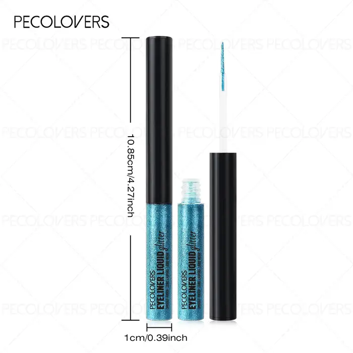 Crayon Eyeliner liquide métallique à paillettes imperméables