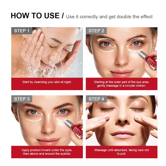 Crème pour les yeux au rétinol éclaircissante pour les cernes
