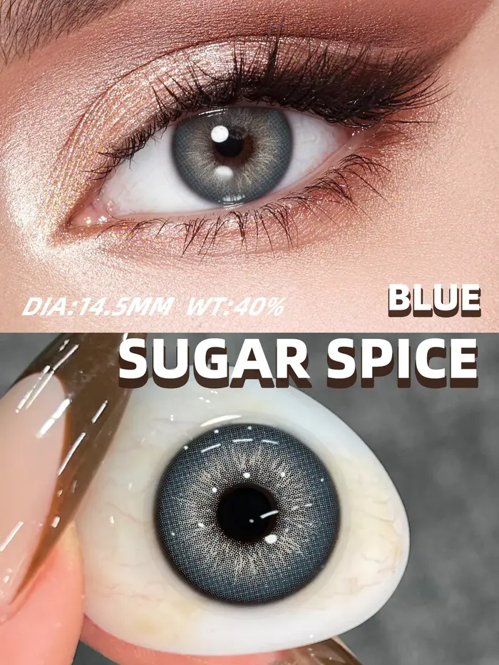 JARWAWA 1 Paire Lentilles de Contact Cosmétiques Colorées Effet Naturel Grandes Yeux Coréennes Mensu