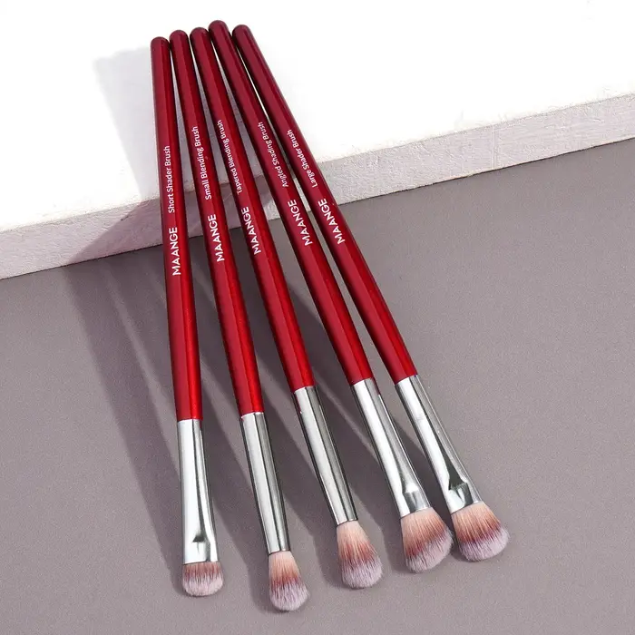 MAANGE 5 pièces ombre à paupières ensemble de pinceaux de maquillage correcteur brosse yeux cosmétique poils souples