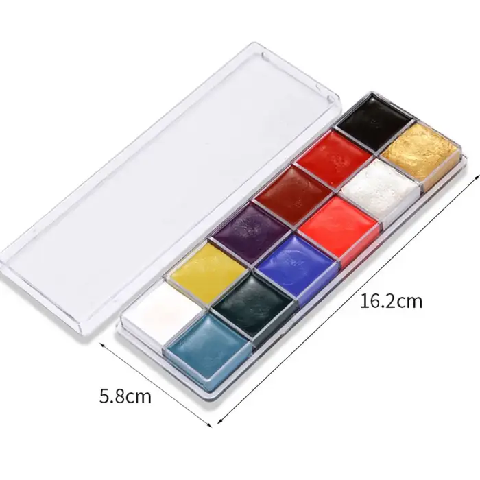 12 couleurs/ensemble nouveau visage maquillage peinture Pigment Eye Liner peinture à l'huile Art visage peinture corps peinture
