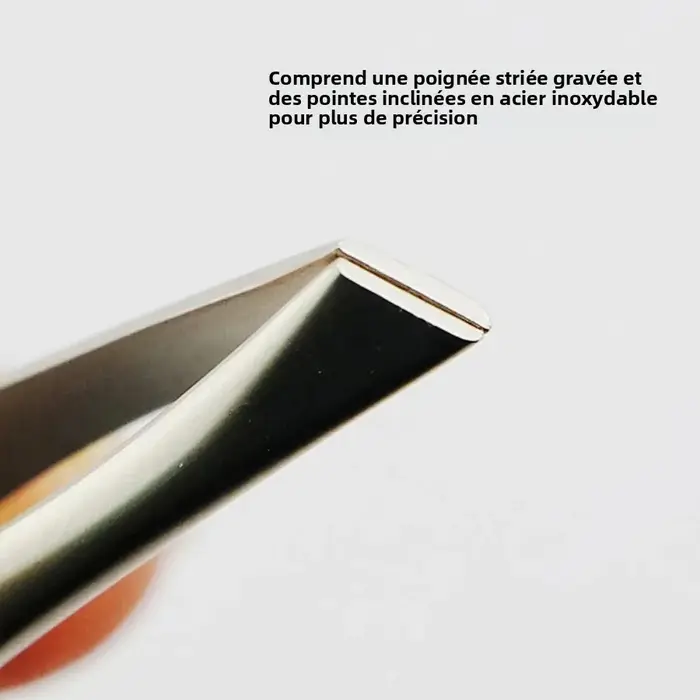 Pince à sourcils éclairée par LED