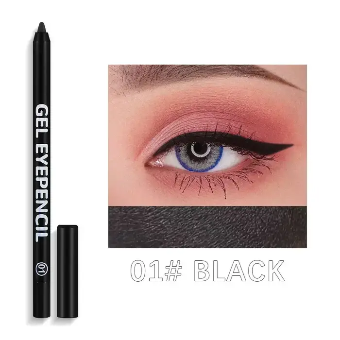 Crayon Eyeliner Gel crayons pour les yeux imperméables cosmétiques 12 pièces couleur mat UV lumineux