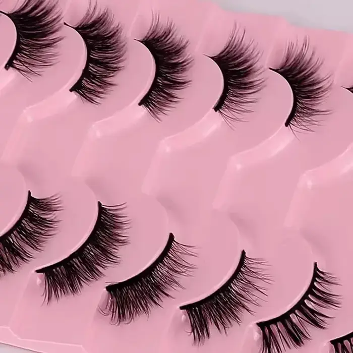 Goodobe demi-oeil 10 paires naturel renard maquillage des yeux faux cils doux style cool vaporeux adapté au