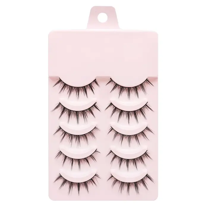 MJ 5 paires petit diable faux cils naturels faux cils moelleux doux quotidien COS pleine bande cils 