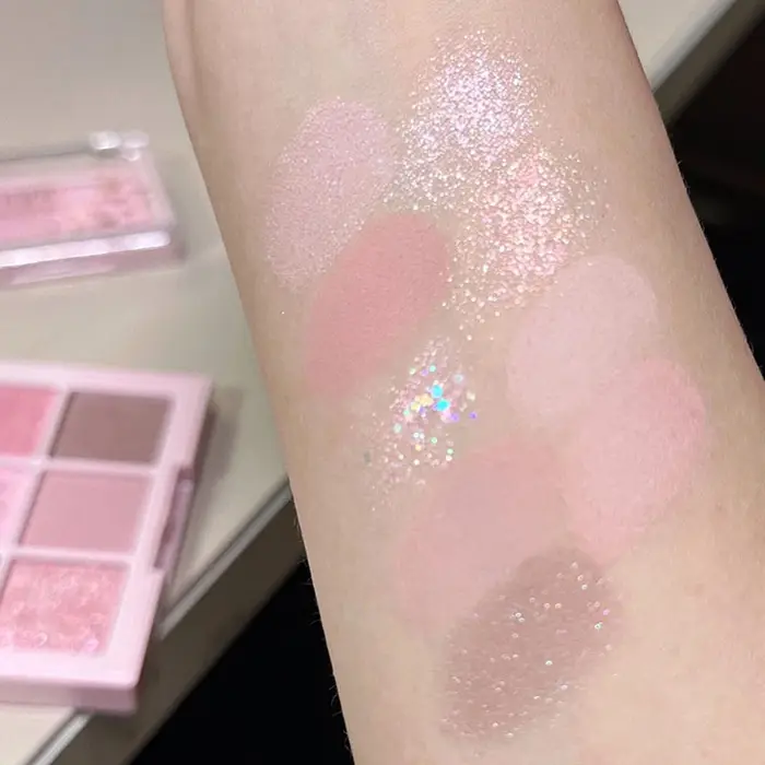Palette de fards à paupières rose Sakura 9 couleurs