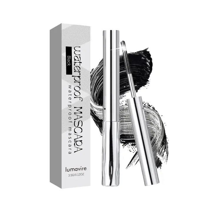 Mascara waterproof pour recourber les cils, longue tenue, anti-bavures, volume 3D, application fluid