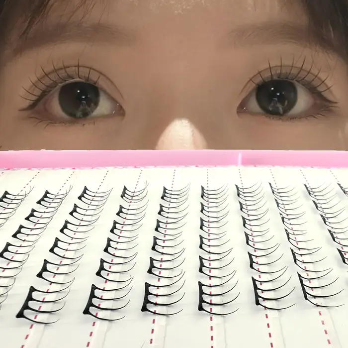 K-pop 2.0 Style faux cils auto-adhésifs aucune colle nécessaire pratique facile à porter à la mode parfait pour le maquillage des yeux de fête quotidienne