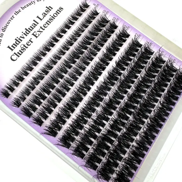 10 rangées 5D grappes de cils épais moelleux 60-160D D/DD Curl