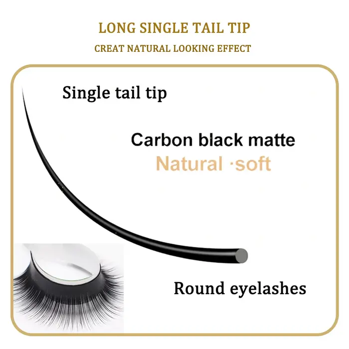 Domi Faux vison Faux Extensions de cils individuels LB LC LD LJ LU Curl Mix haute qualité Faux Camélia facile préfabriqué cils en éventail