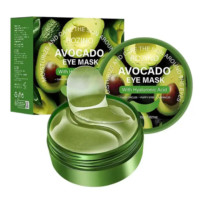 Masque pour les yeux à l'avocat, masque hydratant pour les yeux, réduit les cernes et les poches, pa