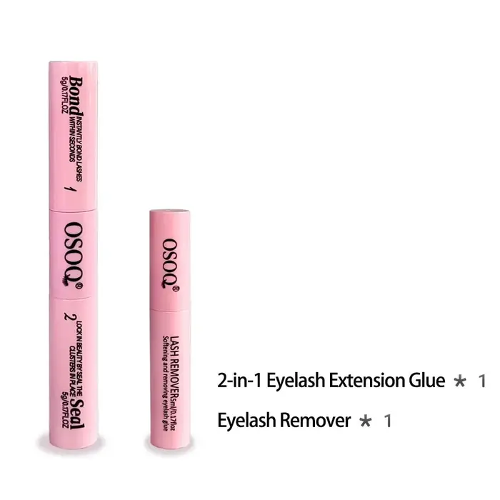 Colle et dissolvant 2-en-1 pour cils