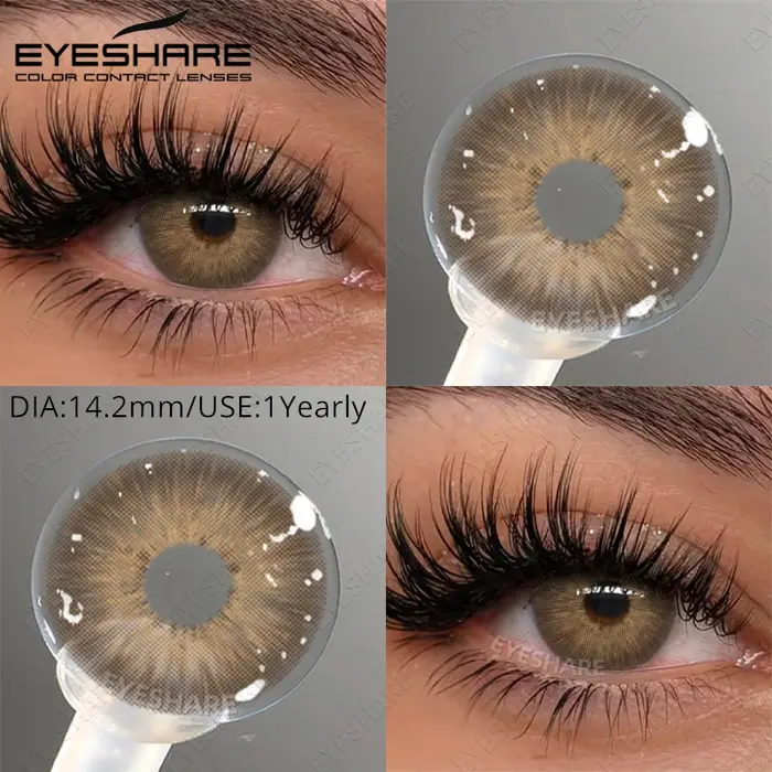EYESHARE 1 paire de lentilles de contact colorées pour myopie