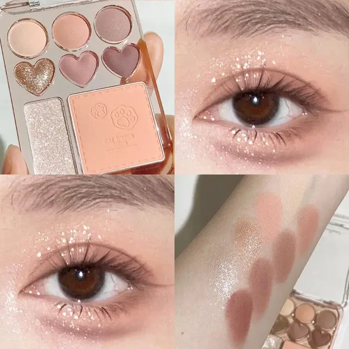 Palette de fards à paupières rose Orange