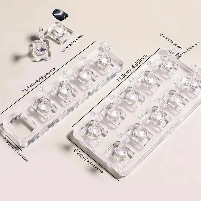 Plateau de Pratique Transparent en Acrylique pour Ongles