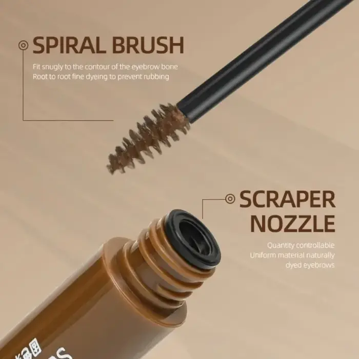 Mascara crème pour sourcils imperméable longue tenue en 3 couleurs