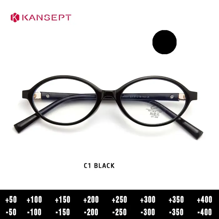 KANSEPT – Monture de lunettes pour femme avec verres optiques de qualité, verres de prescription pou