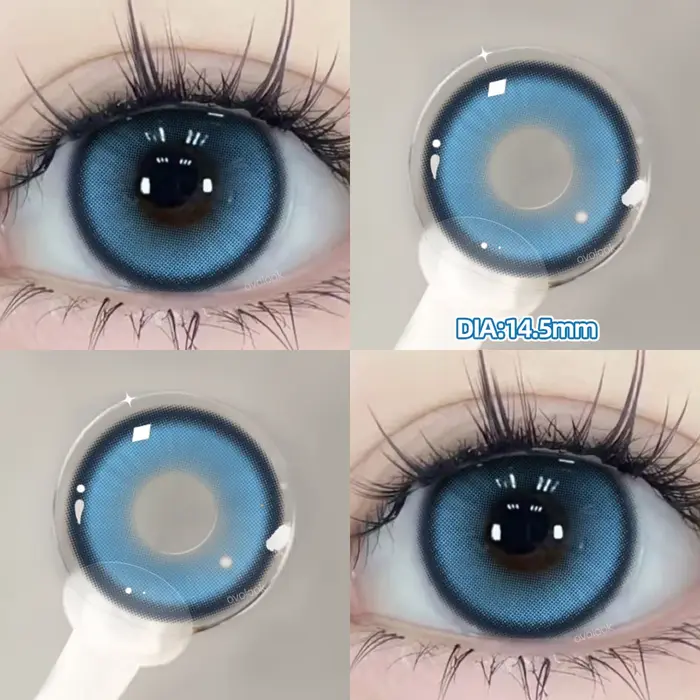 2pcs/paire Cyber Series Big Pupils Halloween Lentilles de Contact Colorées pour le Maquillage Yeux Lentille Marron