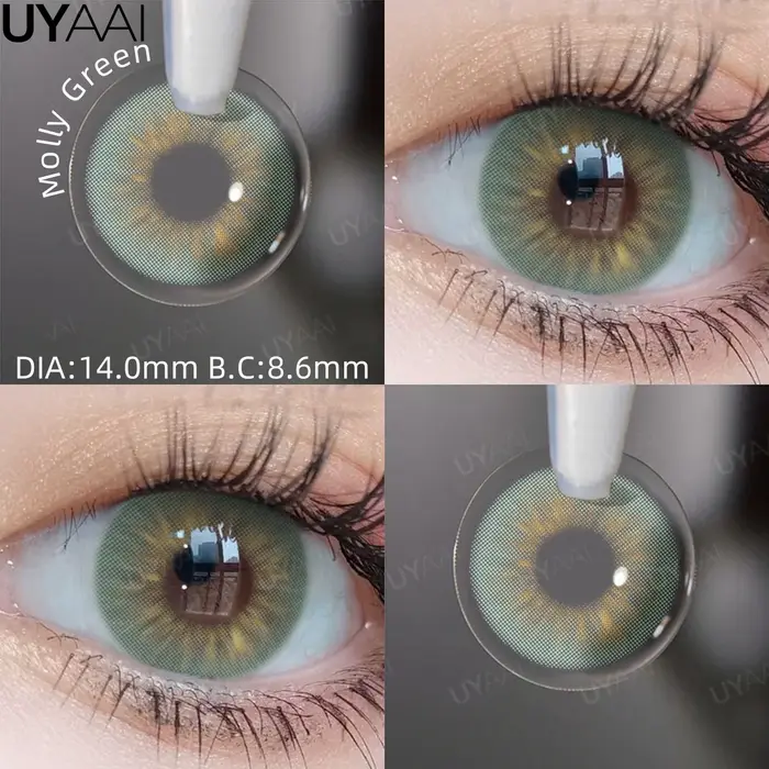 UYAAI Siri 1 paire d'élèves colorées pour les yeux de couleur marron