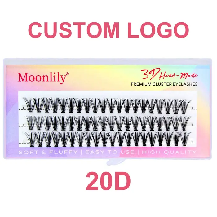 A1 LOGO personnalisé 20D/30D/40D/50D/60D/80D/100D/200D cils en soie de haute qualité personnalisés marque personnelle