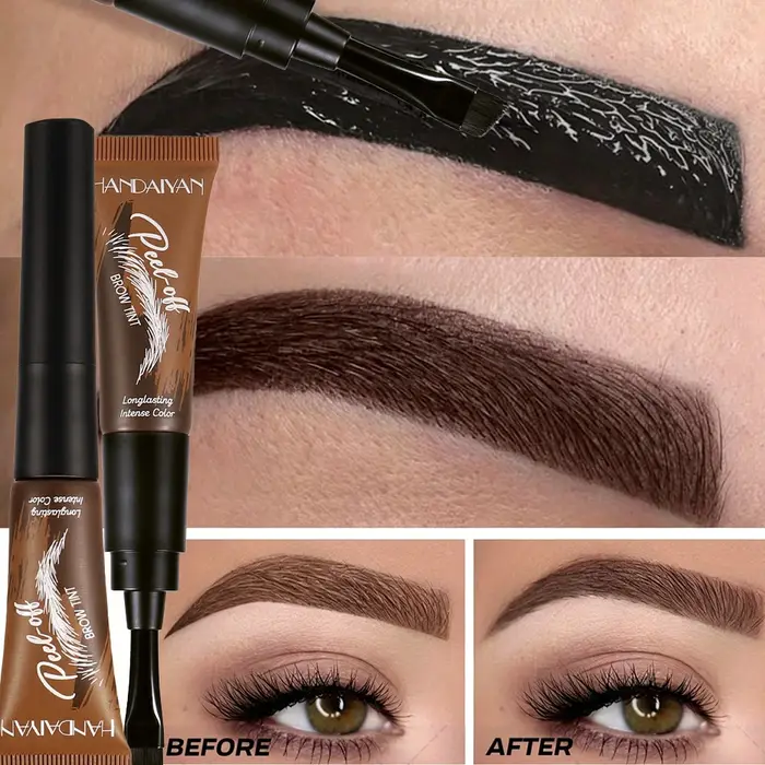 Teinture Semi-Permanente pour Sourcils Effet Tatouage