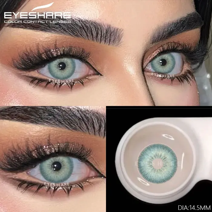 EYESHARE 1 Paire de Lentilles de Contact Colorées pour les Yeux
