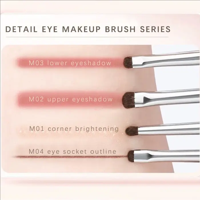 Pinceau de maquillage pour détails des yeux en crin de cheval