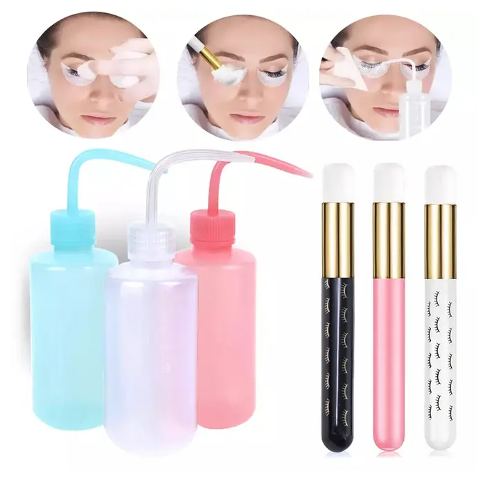 Bouteille de nettoyage d'extension de cils