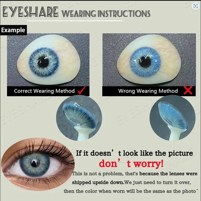 EYESHARE Halloween lentilles de contact rouges 2 pièces