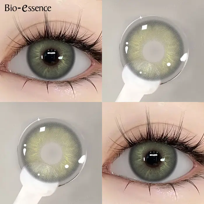 Lentilles de contact colorées Bio-essence pour yeux bleus