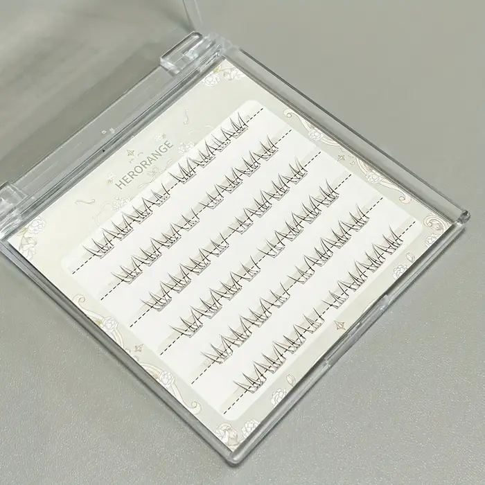 48 bouquets de cils inférieurs segmentés sans colle, effet naturel et réaliste, pour le maquillage q