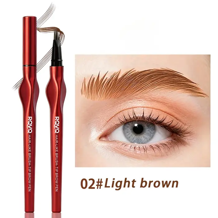 Crayon à sourcils 4D Microblading - Imperméable et anti-bavures, sourcils naturels effet poils pour