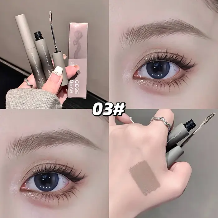 Rehausseur de teinture de sourcils rose brumeux