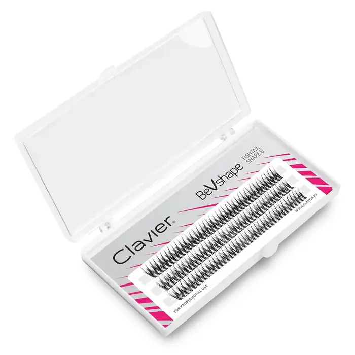 Clavier naturel grappe de cils BeVshape queue de poisson forme B Curling
