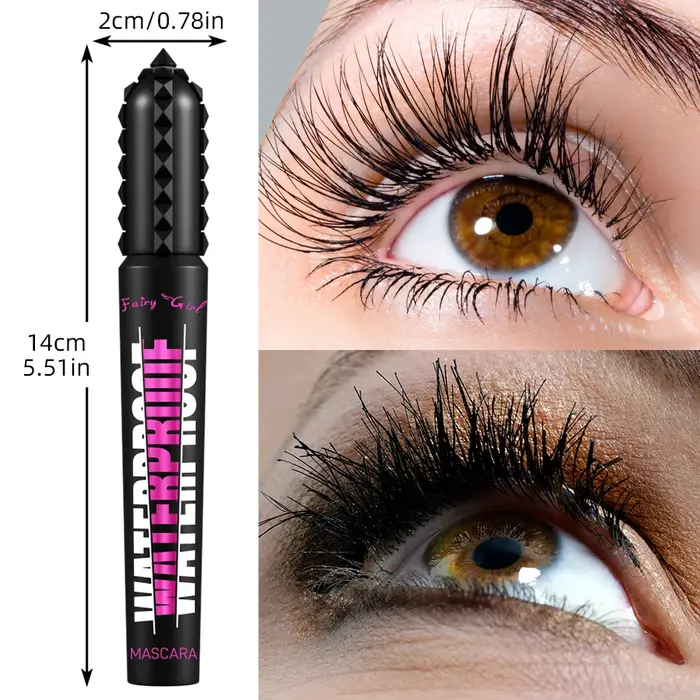 Mascara noir imperméable pour tous les produits de maquillage