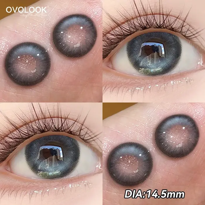 2PCS lentilles de Contact Silver Knight pour les yeux