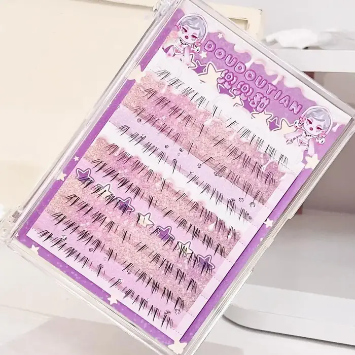 10 rangées de cils inférieurs fée faux
